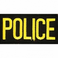 PATCH-POLICE TAB (GLD/BLK) (2"X4") PATCH-POLICE TAB (GLD/BLK) (2"X4")